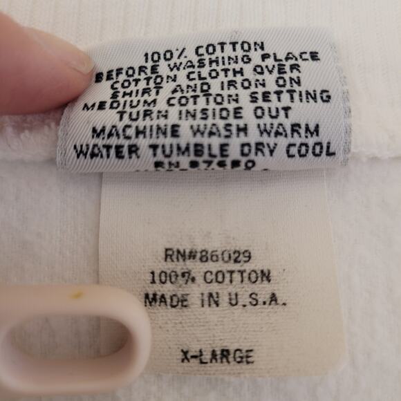 Vintage World View Key West Sweatshirt XL White 90s Sailboat Graphic Made in USA - Picture 5 of 10